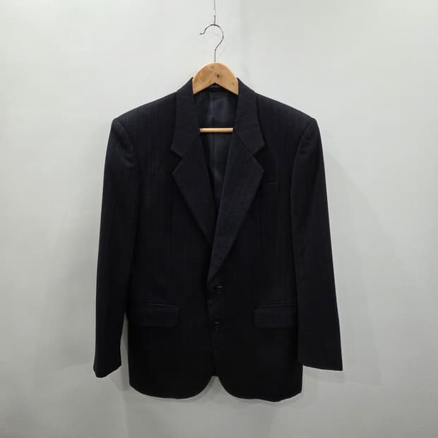 입생로랑 울 스트라이프 블레이저 자켓 37A