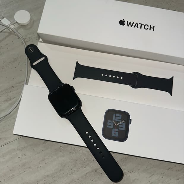 애플워치 se2 44mm 미드나이트 배터리 효율 100%