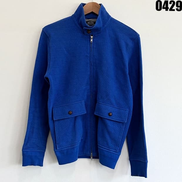 빔즈 코튼 집업 자켓 블루 S 0429