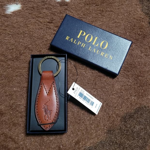 폴로 랄프로렌 레더 키홀더(10.5cm)