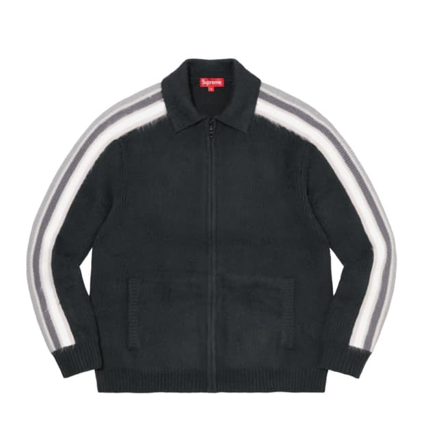 Supreme Sleeve Stripe ZipUp Sweater 23ss