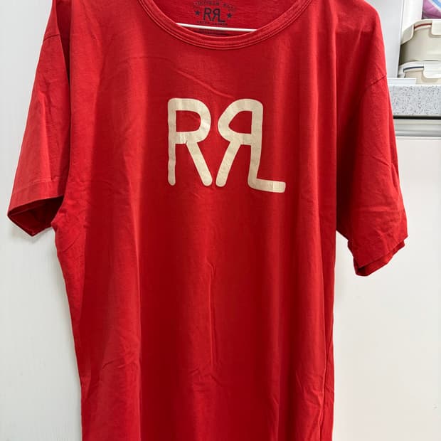더블알엘 RRL 로고 반팔티셔츠 xl