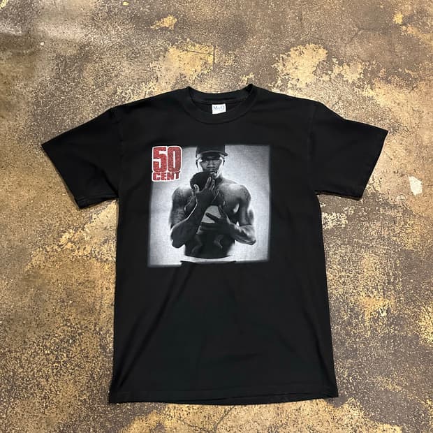 빈티지 00s 50cent 부틀렉 티셔츠