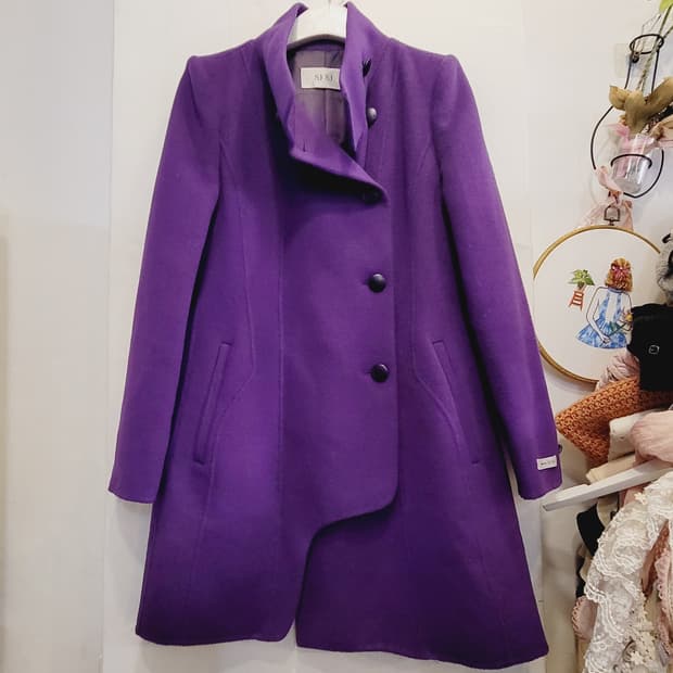 SJSJ 퍼플 핸드메이드 코트