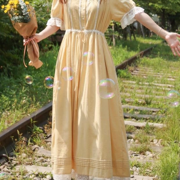 림하이네스 벨 원피스/드레스 롱 기장 새상품