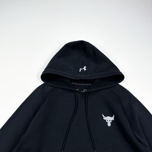 언더아머 로고 트레이닝 블랙 후드티 (XL)