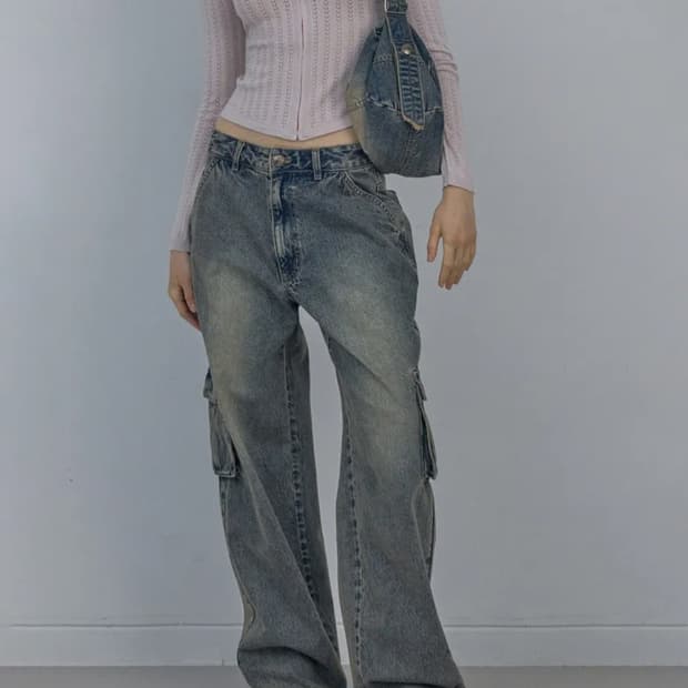 스컬프터 카고조거팬츠 Acid Cargo Jogger Pants Vint