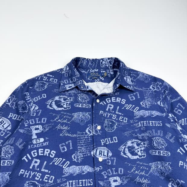 폴로 랄프로렌 커스텀 핏 RL 타이거 셔츠 (M)