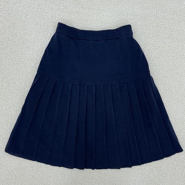꾸레쥬 네이비 밴딩 스커트