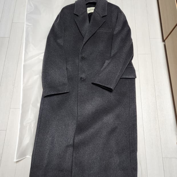 인사일런스 MTR 캐시미어 더블 코트 MELANGE GREY L