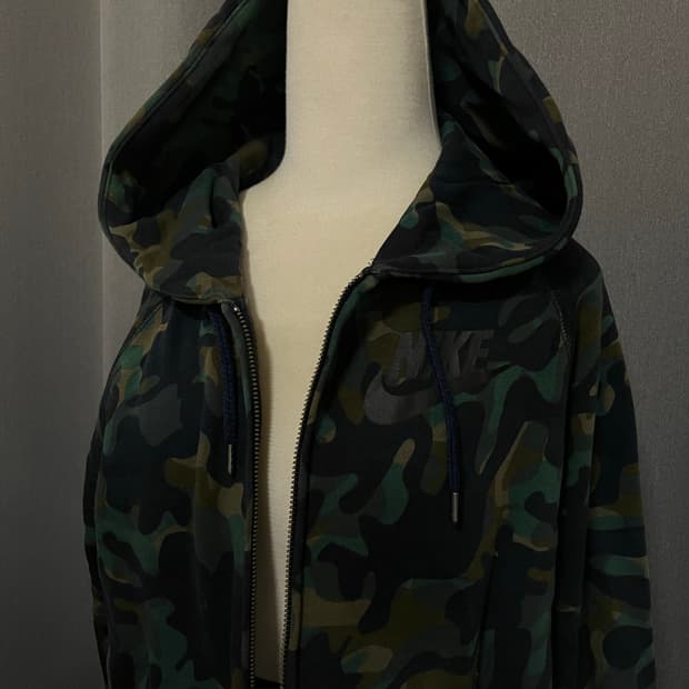 나이키 카모 밀리터리 후드집업