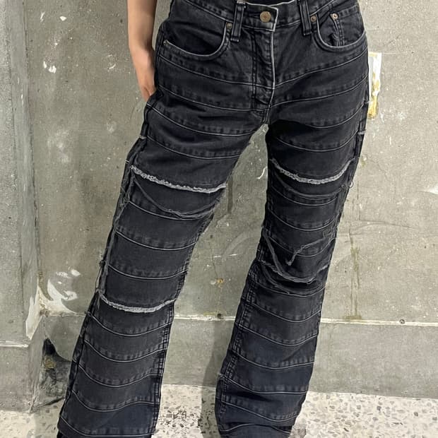 Hysteric Glamour 히스테릭 글래머 흑청 kinky jeans