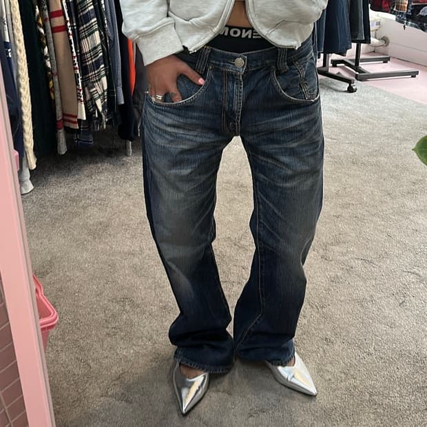 리바이스505 레귤러 스트레이트 빈티지 데님(34)