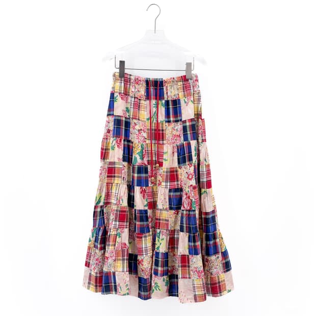 빈티지 패치워크 스커트