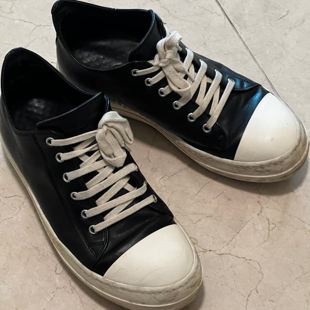 [41] 릭오웬스 포터빌 로우 스니커즈 블랙