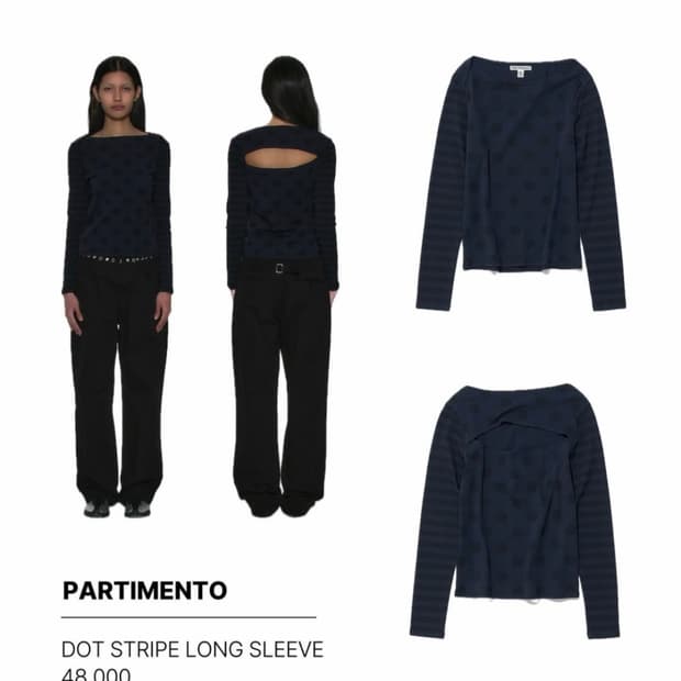 DOT STRIPE LONG SLEEVE [M]