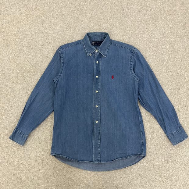 M 폴로랄프로렌 데님남방 셔츠 단추1개X 0123M