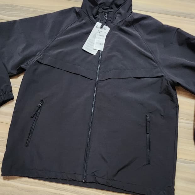 탑텐하이넥집업점퍼105사이즈바람막이자켓블랙
