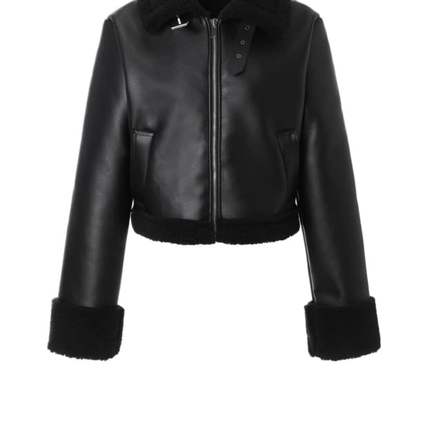 카키포인트 무스탕 자켓