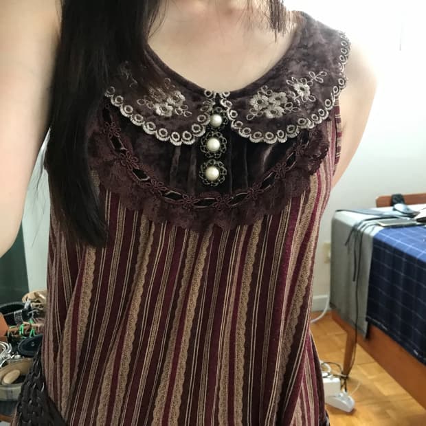 vintage pattern sleeveless