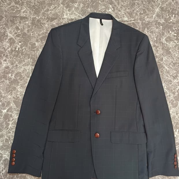 커스텀멜로우(customellow) 체크 자켓 M