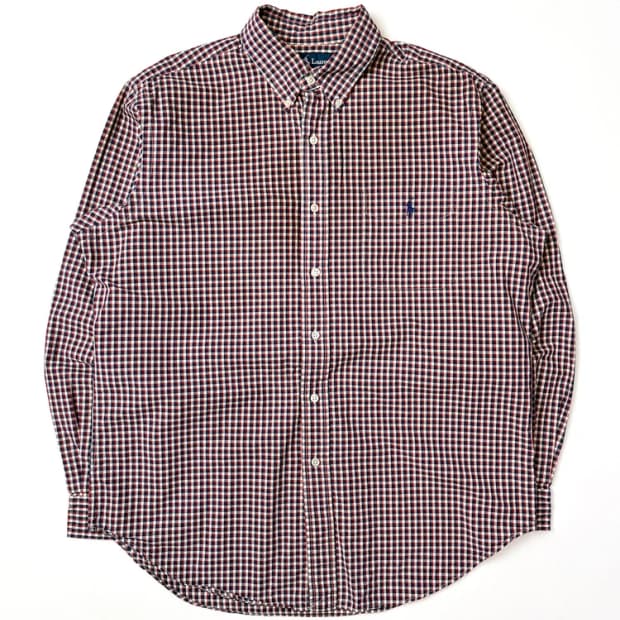 폴로 랄프로렌 00's 잔체크 셔츠 PN5558