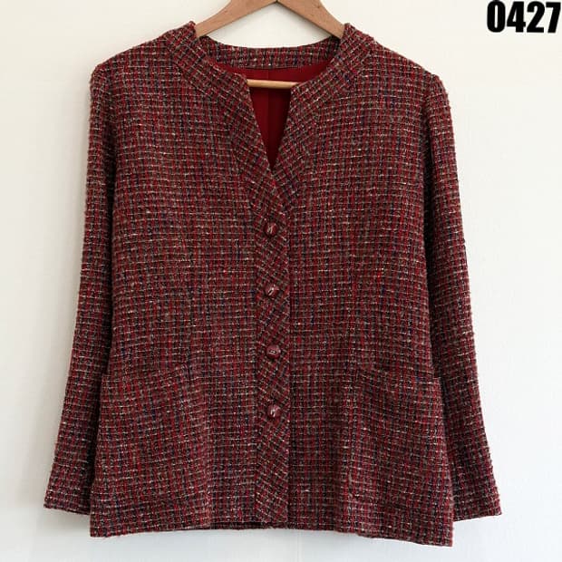빈티지 여성 트위드 자켓 0427