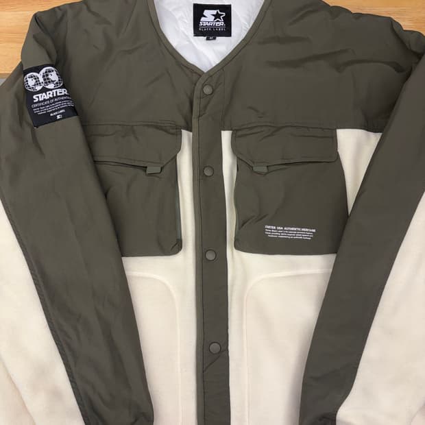 [M]스타터 플리스 자켓 카키