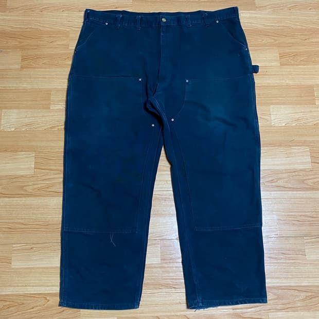 칼하트 B01 BLK 더블니 카펜터 팬츠 48x30