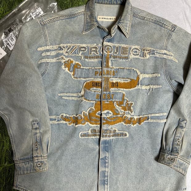 와이프로젝트 파리스데님셔츠 M