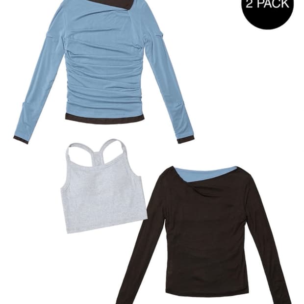 파르티멘토 드레이프 탑 DOUBLE FACED PINTUCK DRAPE 