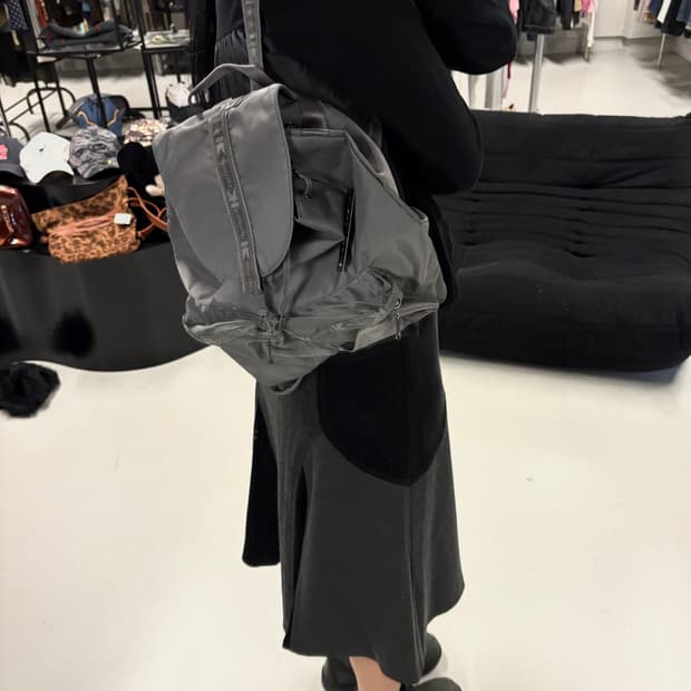 HIROKO KOSHINO SPORTS logo strap backpac