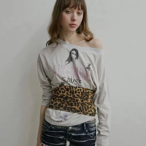 SCULPTOR urban muse tee palegray
