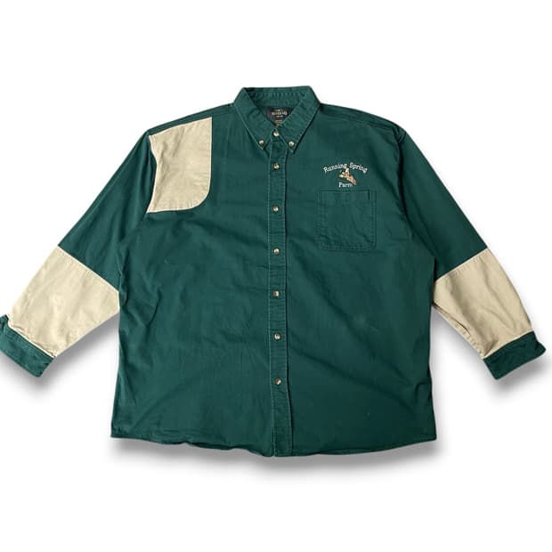 레드헤드 빈티지 자수포인트 코튼 워크셔츠 2XL