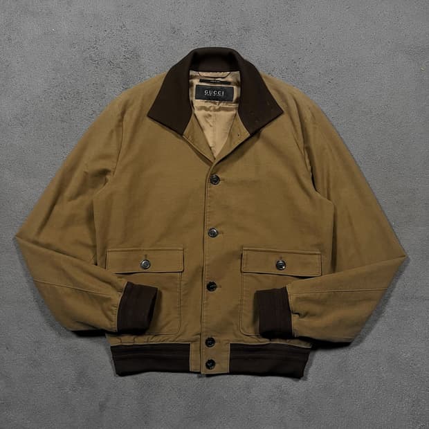 GUCCI 구찌 A-1 코튼 블루종 자켓