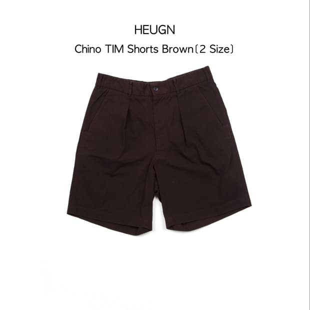 HEUGN Chino TIM 쇼츠 브라운