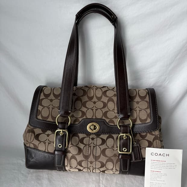 Coach classic brown shoulder bag