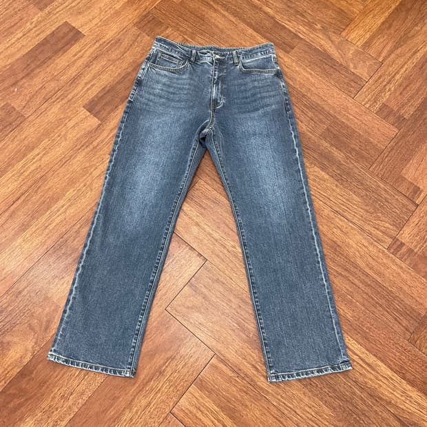 247 시리즈 세미와이드 중청 데님 팬츠