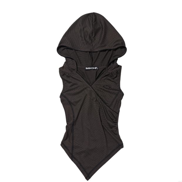 미스치프 후드 스트라이프 베스트 M