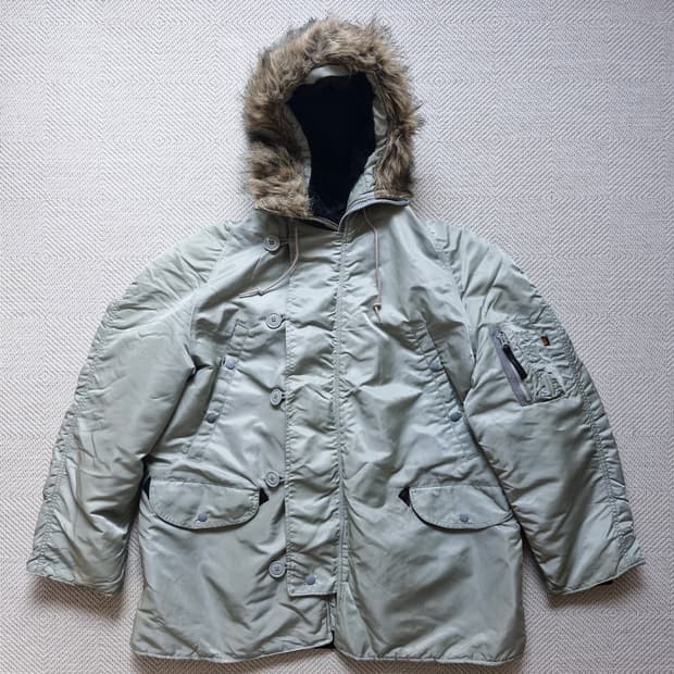 90's 알파인더스트리 N-3B 세이지그린 L