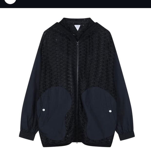 SCHAFT 레이스 후드집업