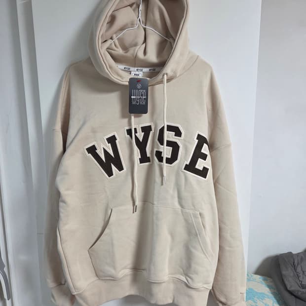 WYSE 후드티 프리사이즈 베이지 새상품
