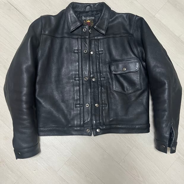 Silver stone 1st type 레더 트러커 자켓