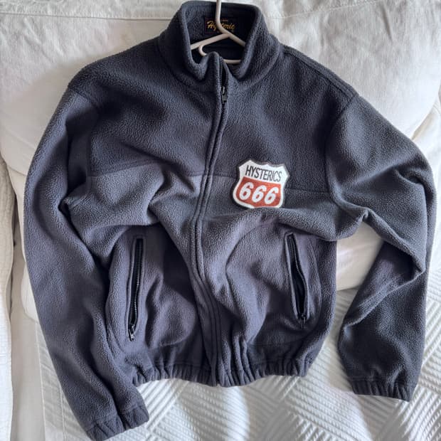 히스테릭 글래머 후리스 플리스 자켓