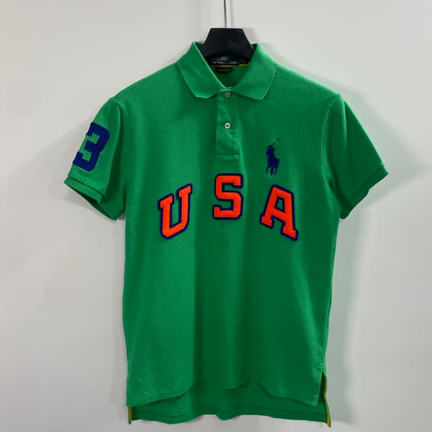 폴로 랄프로렌 USA 빅포니 반팔 카라티 (on.183)