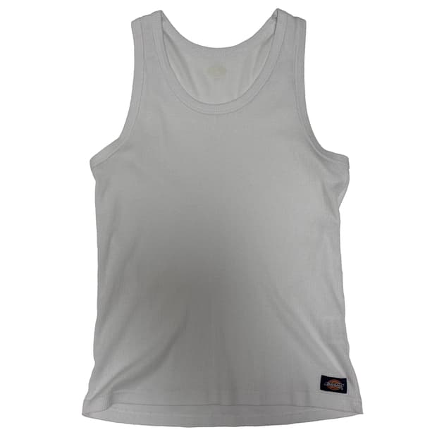 디키즈(Dickies) 에센셜 립 탱크탑 화이트