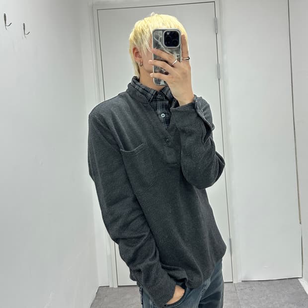 Vintage fake layered sleeve shirts