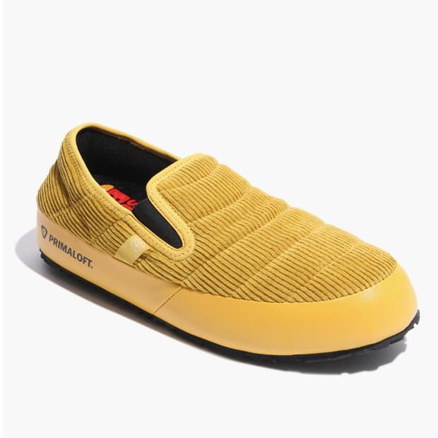 [새상품] 코오롱 프리마로프트 코듀로이 윈터 슬립온 옐로우