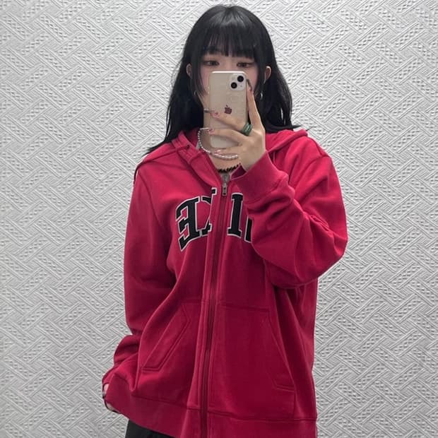 나이키 올드스쿨 레트로 스트릿 빈티지 후드집업 XL C11755