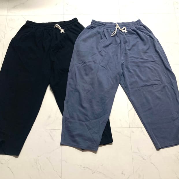 GRAY 와이드 스웻 배기 팬츠 2벌, 36~